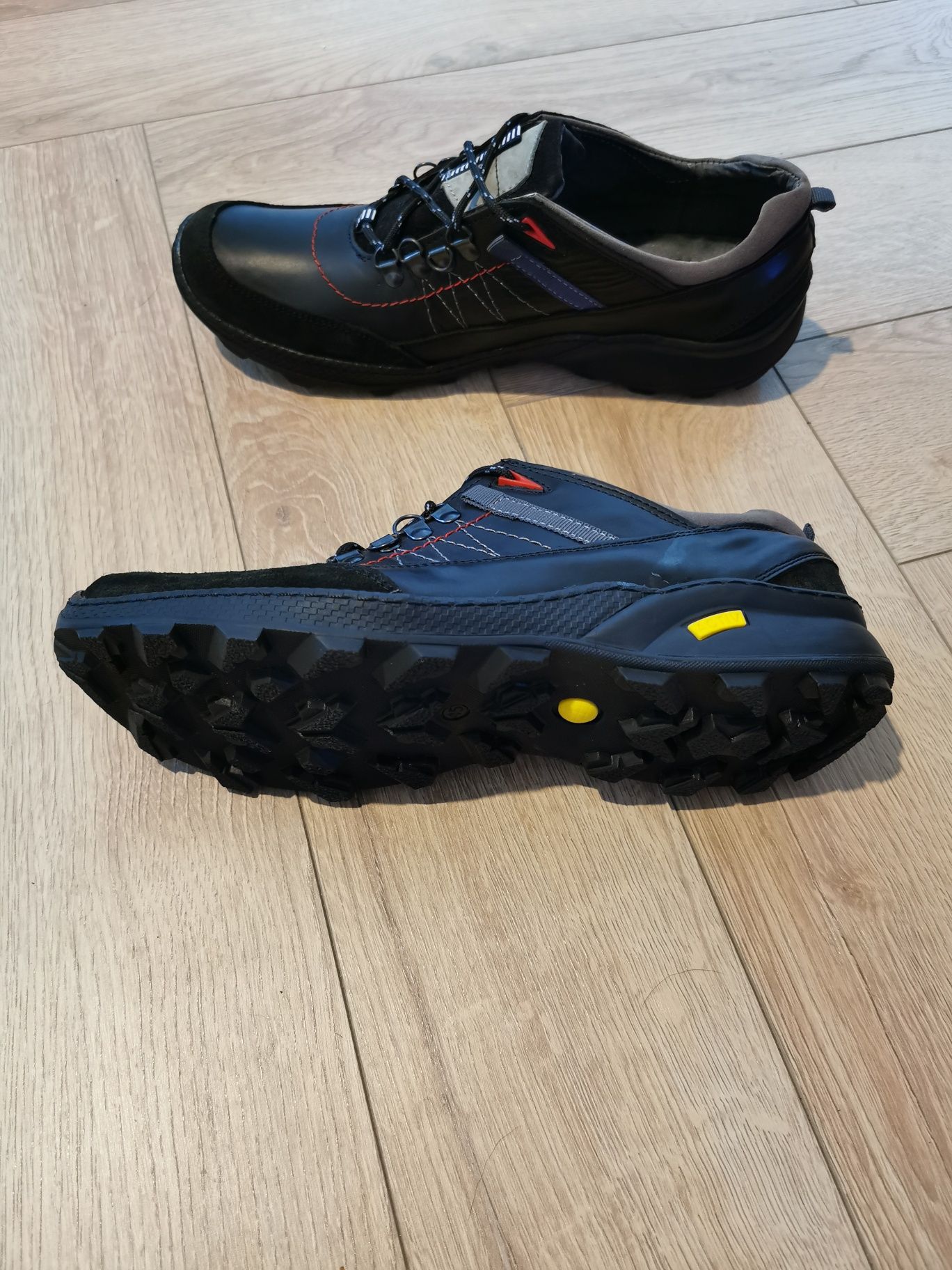Skórzane Trekingowe Buty Męskie Rozmiar 45