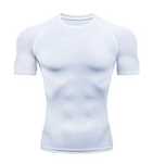 Koszulka T-shirt biała kompresyjna (M)