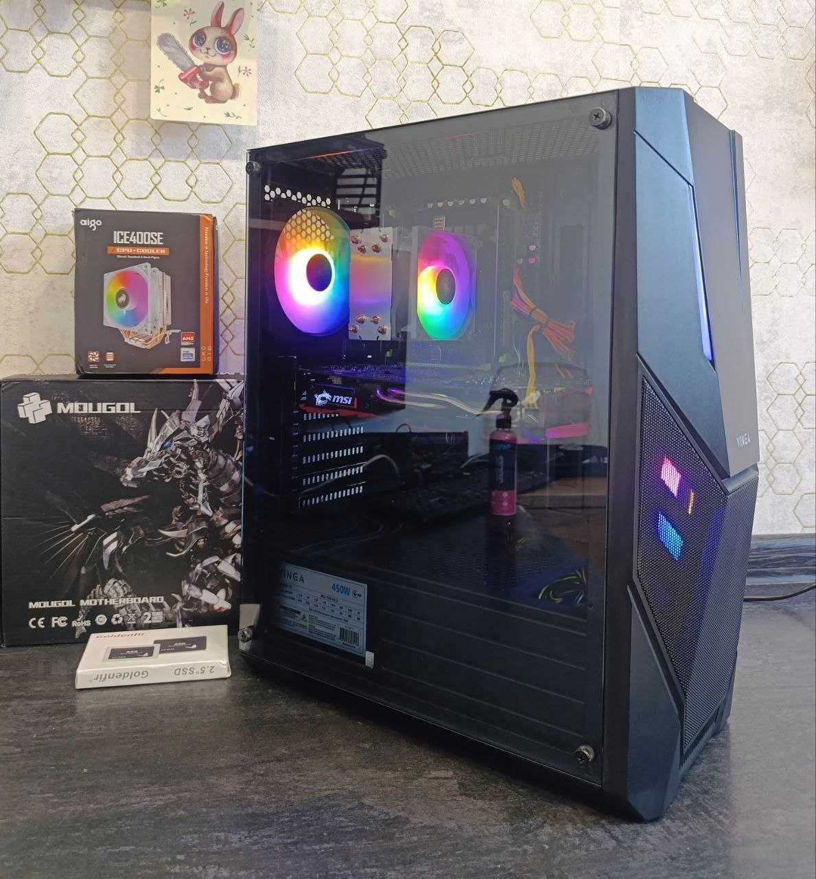 Ігровий ПК 12/24 ядер 16 DDR4 RX 570 8GB E5 2680 V3 x99 Xeon 500-SSD