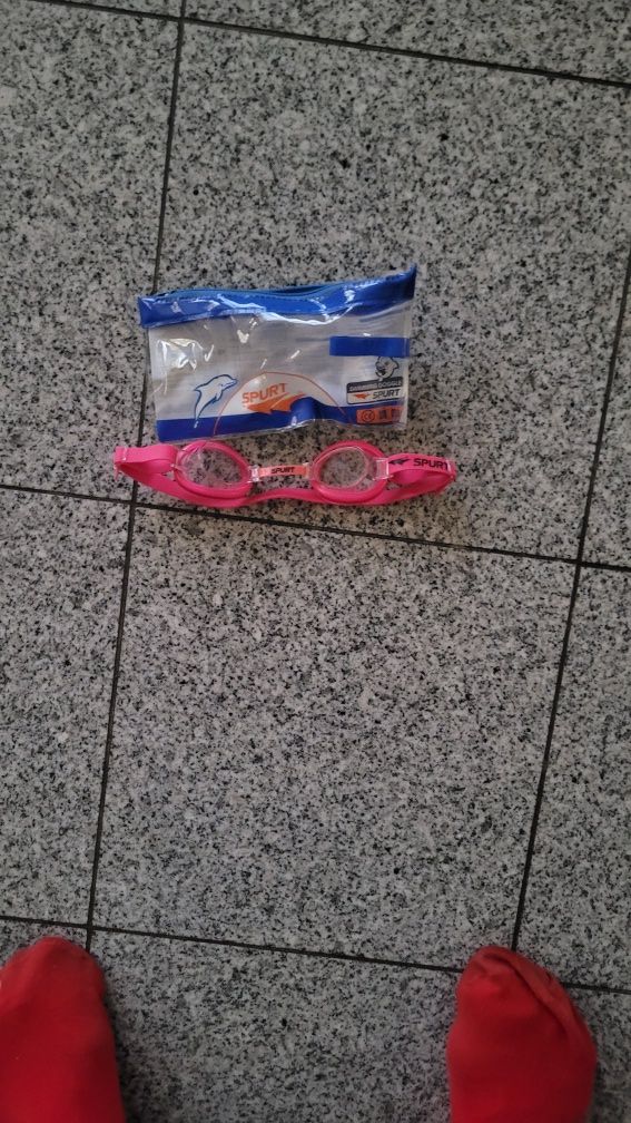 Goggle okulary  na basen różowe dziecięce 5-10 lat  spurt