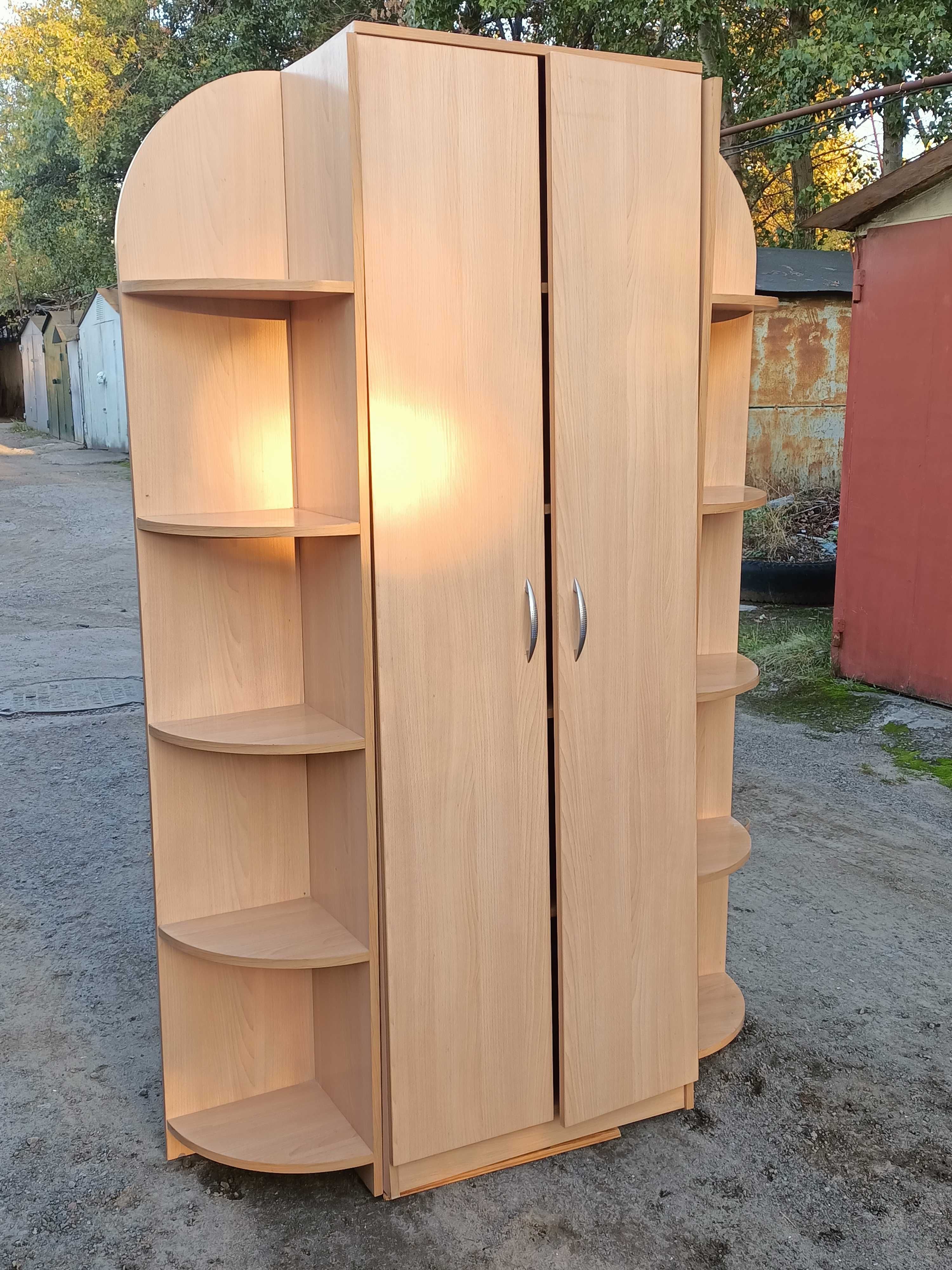 Шкаф офисный 210 см + боковые стеллажи