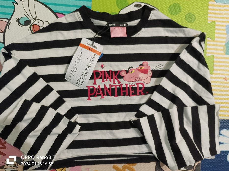 Bluzka pink panthere