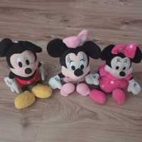 Maskotki myszka Mickey i Minnie w tym 1 nowa