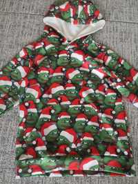 Świąteczna smutna żaba, bluza z kapturem, rozmiar S/M:)