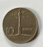 Stara moneta prl 10 zlotych z kolumna zygmunta