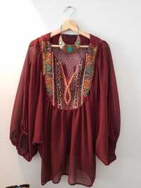 Blusa marroquina em seda