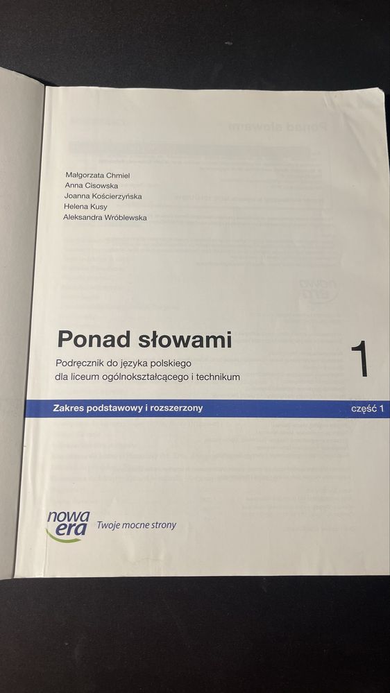 Ponad słowami 1 cz 1