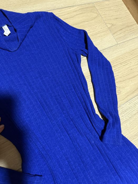 Тепла довга сукня гольф ангора плаття светр в рубчик резинка