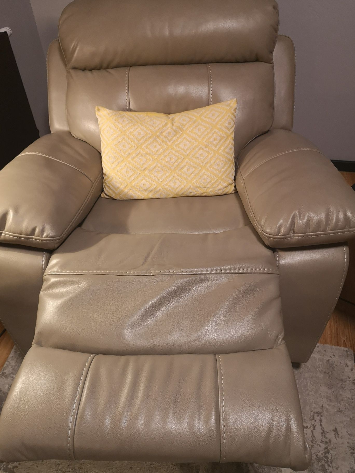 Fotel rozkładany cheers relax, tkanina specjalna wzmocniona