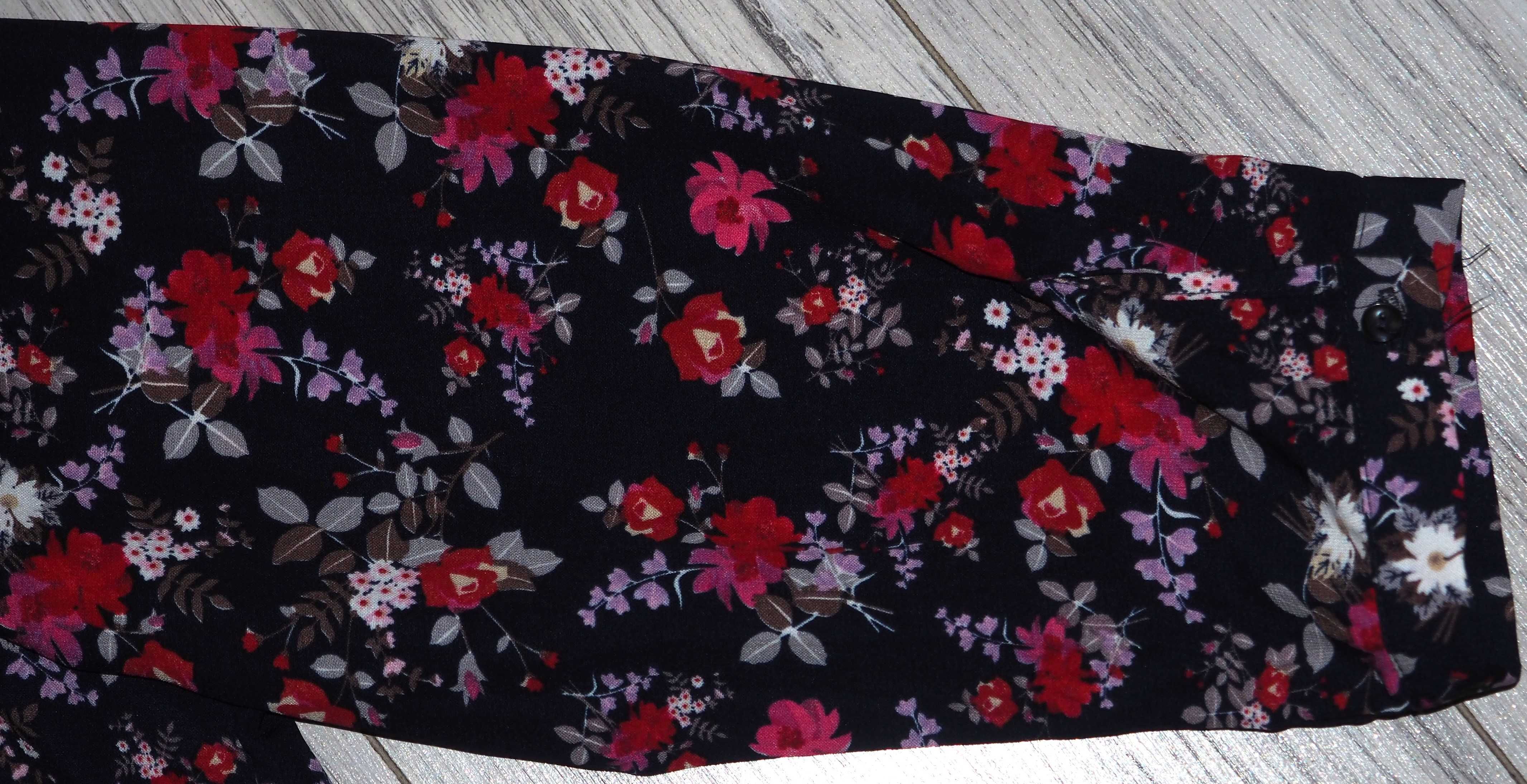 Tom&rose sukienka damska w kwiaty 42/xl + torebka