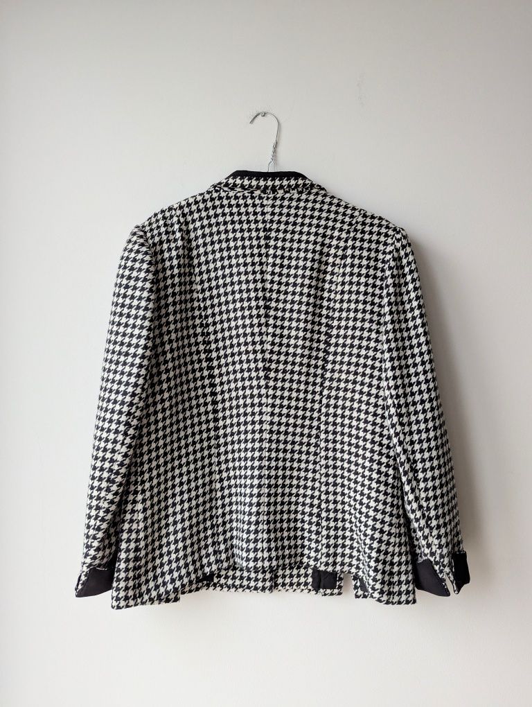 Marynarka żakiet damski w pepitke vintage