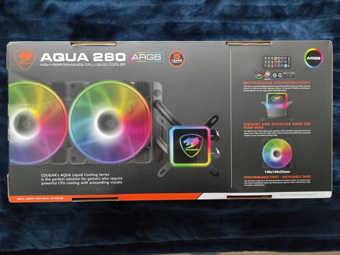 Cuguar Aqua 280 ARGB nowy
