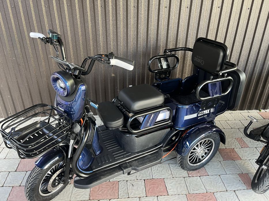 Електротрицикли Corso Logan 1200w нові триколісний скутер електро