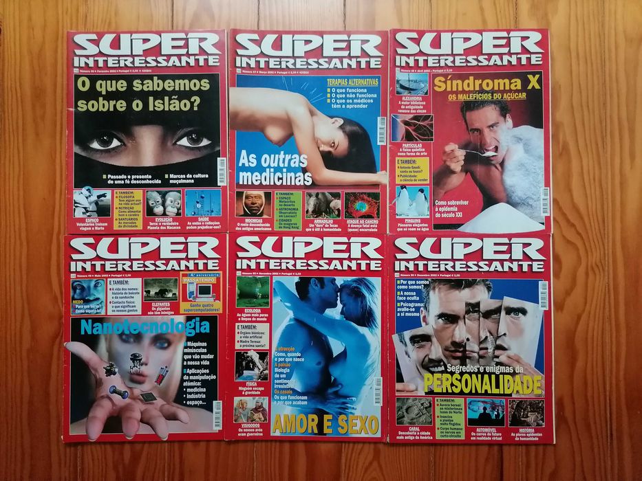 18 Revistas SuperInteressante - vários números de 1998 a 2002