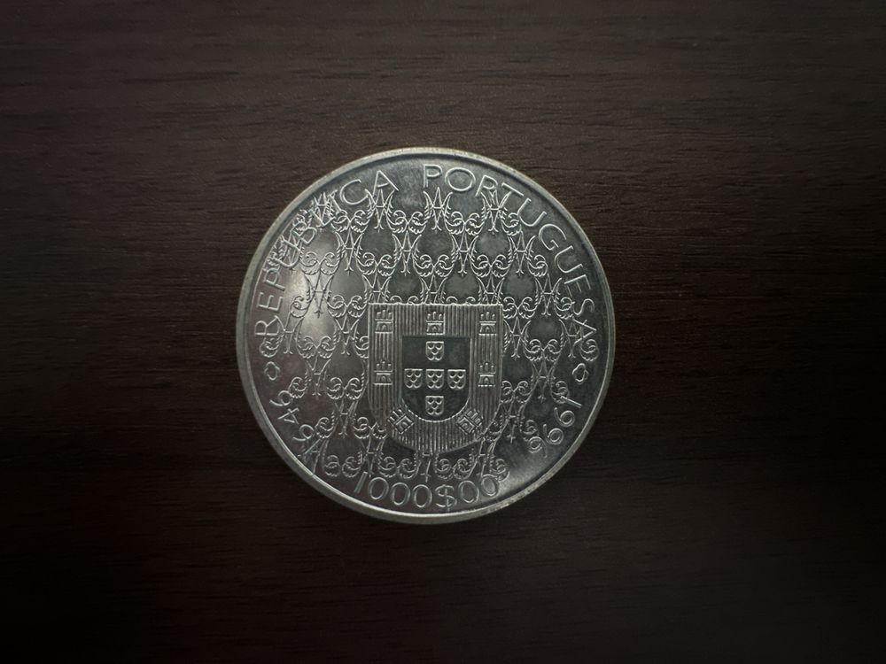 Moeda Prata 1000 escudos - 350 Anos como Padroeira de Portugal