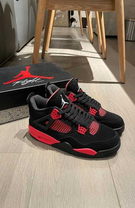"Buty koszykówki "Nike_Air_Jordan 4_Retro_Thunder_Red_Roz.42