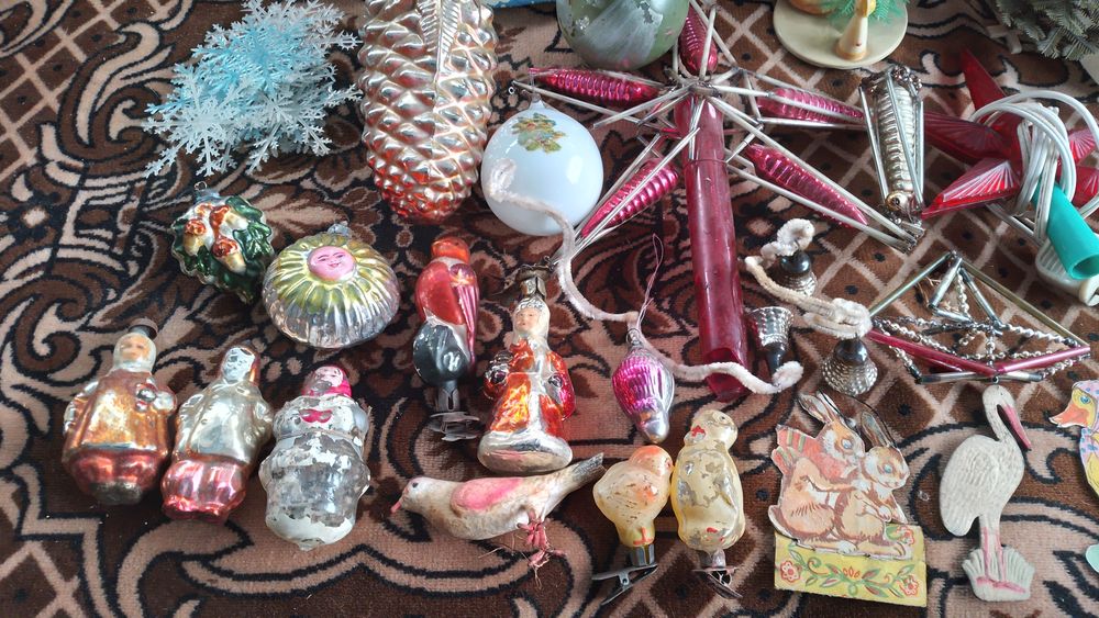 Стариные новогодние игрушки ссср деды морозы