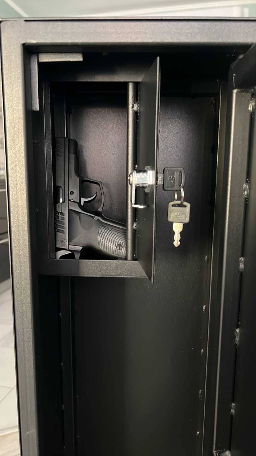 сейф для хранения оружия 130х25х20 см с сертификатом и другие размеры