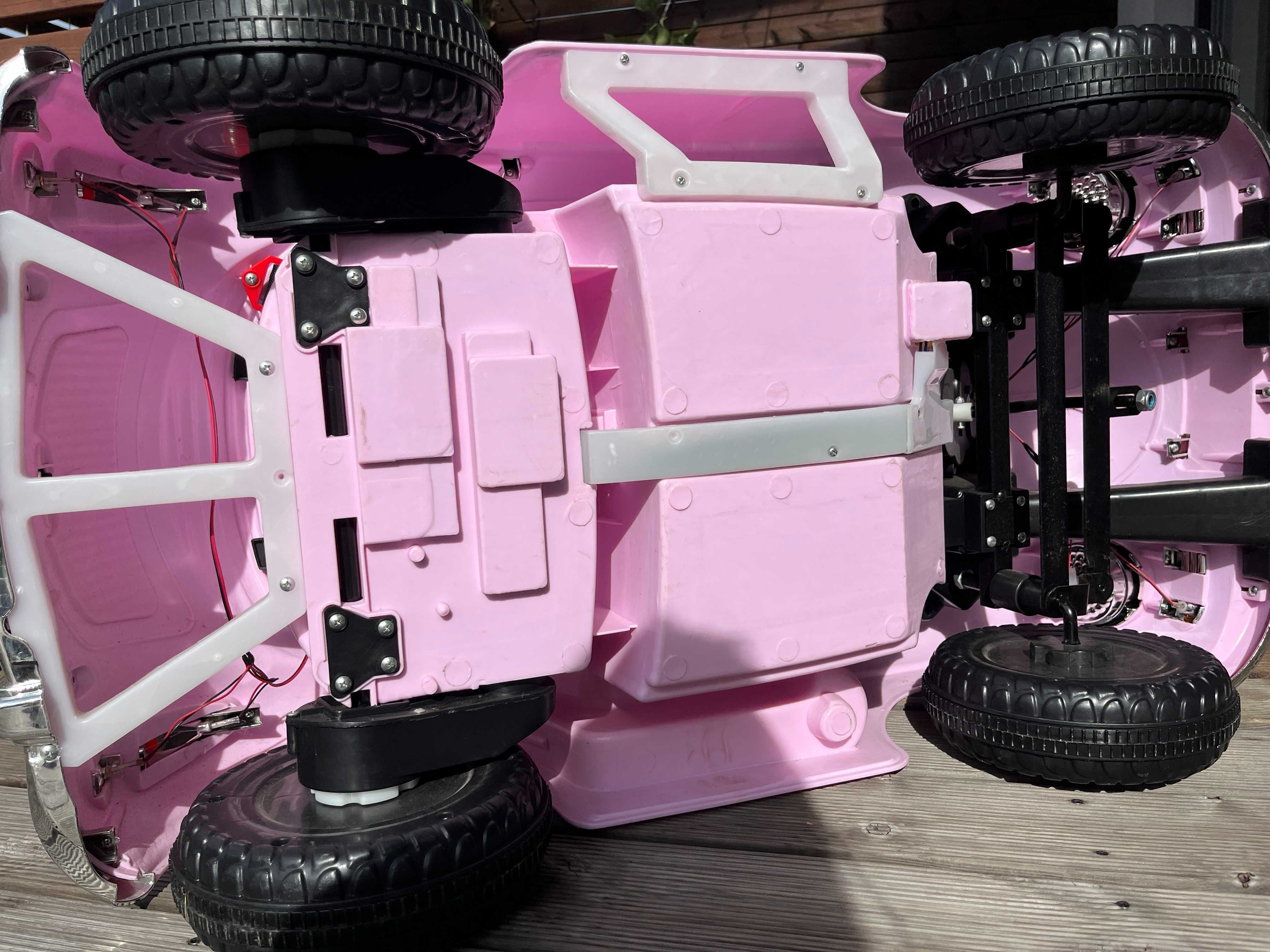 Różowy Samochód auta na akumulator dla dzieci z pilotem do sterowania