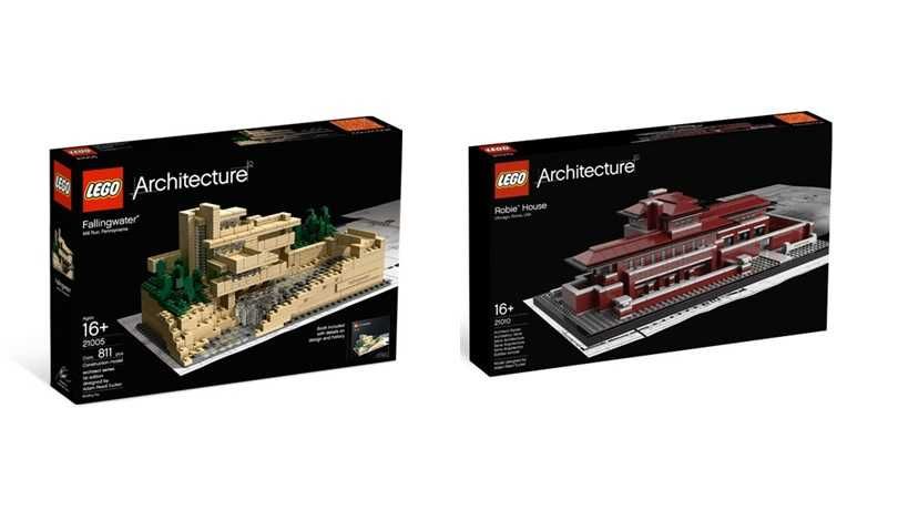 Lego Architecture 21005 Fallingwater e 21010 Robie House