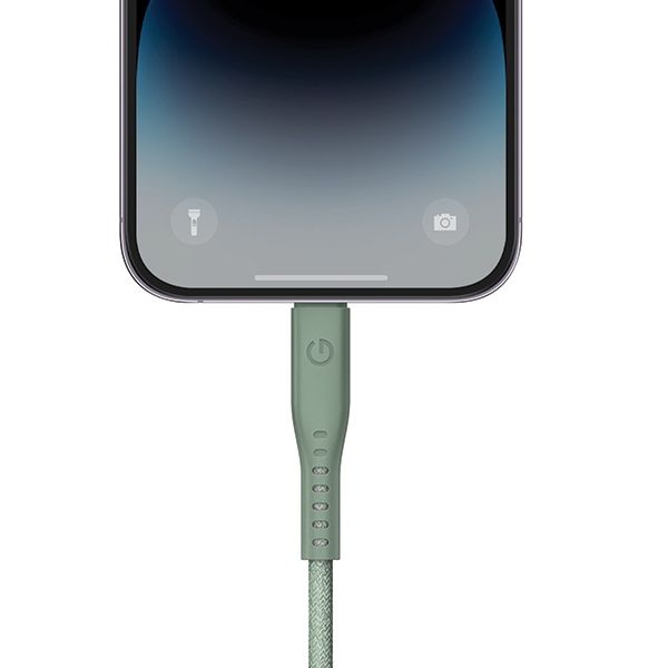 ENERGEA kabel Flow USB-C - LightningC94 MFI 1.5m zielony/green 60W 3A