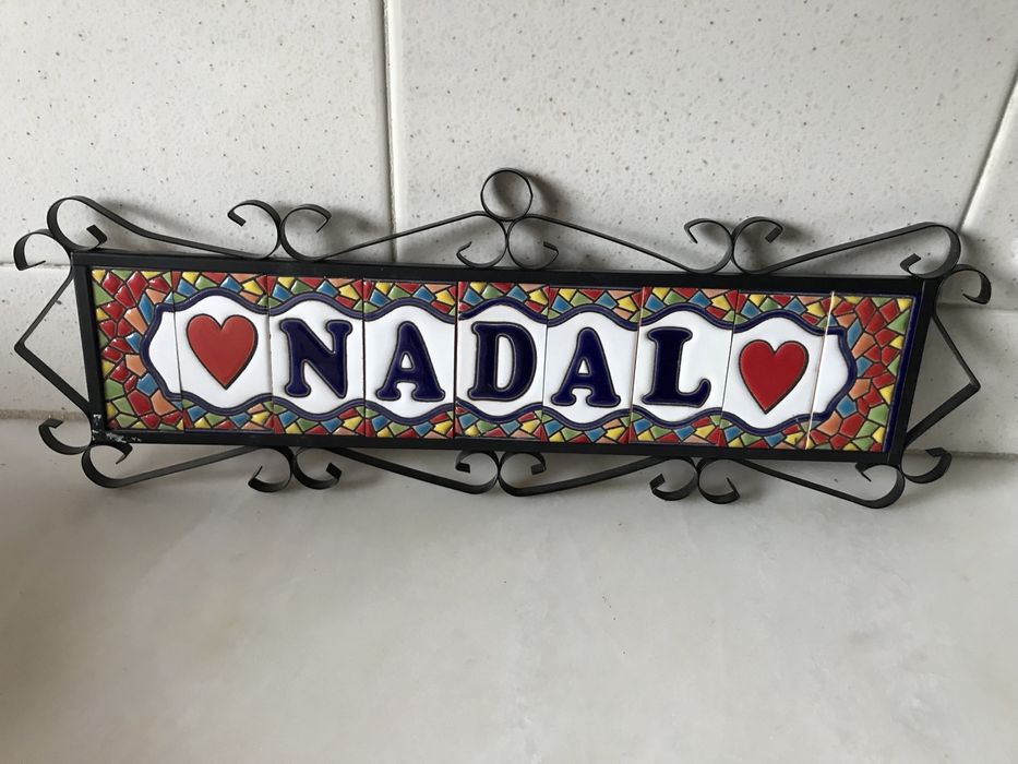Letras e números em mosaico Gaudi e suportes- NOVO
