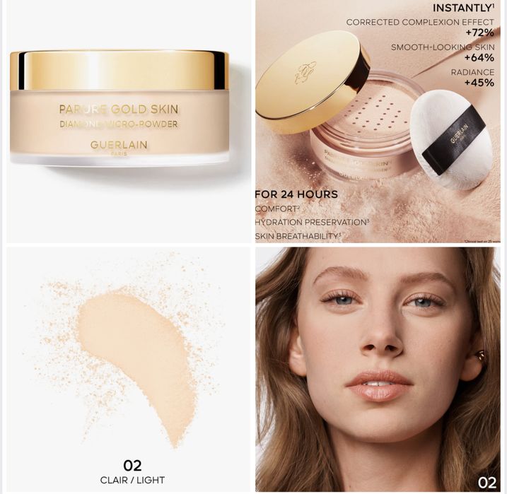 Пудра для обличчя Guerlain 02 Parure Gold Skin Diamond Micro-Powder