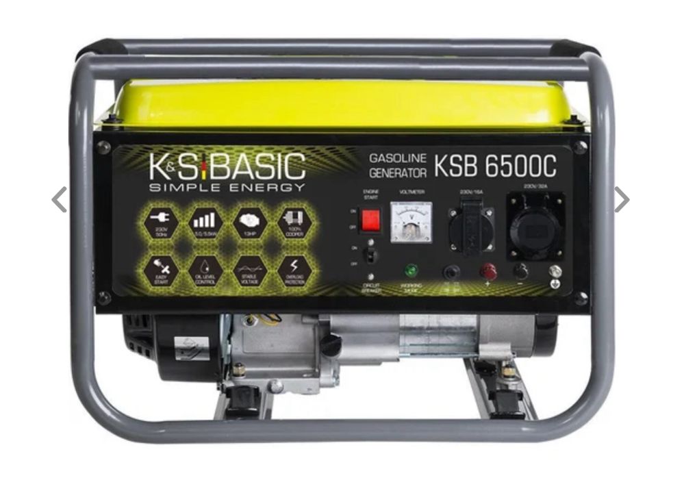 Генератор бензин 5,5 квт Konner & Sohnen BASIC KSB 6500C