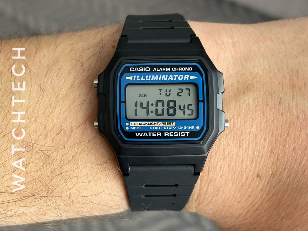 Годинник Casio F-105W-1A новий оригінал великий вибір годинників