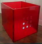 Caixa-Cubo Lekman Vermelho do Ikea