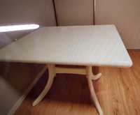 Stół drewniany rozkładany biały