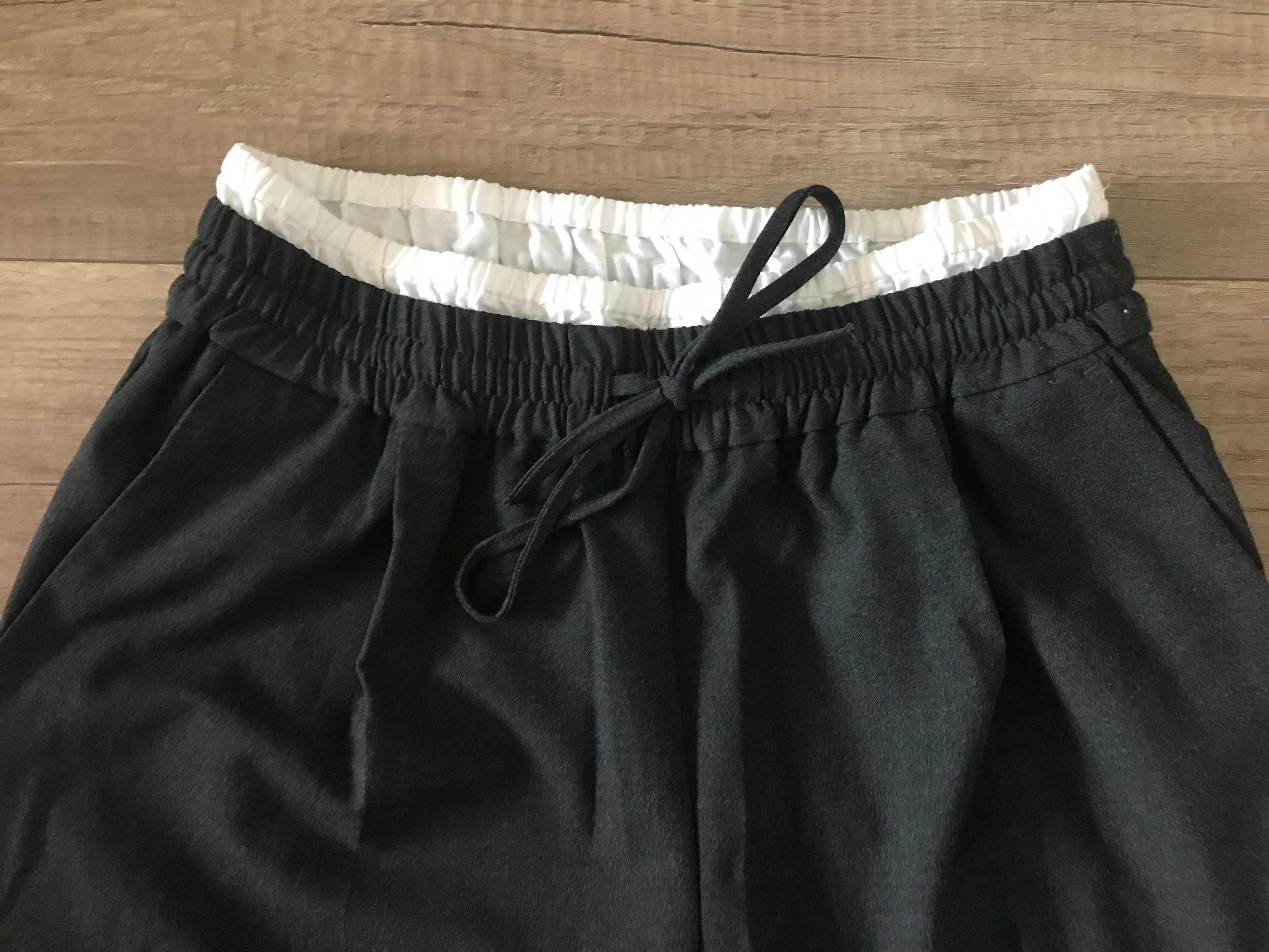 Spodnie grafitowe ZARA 38