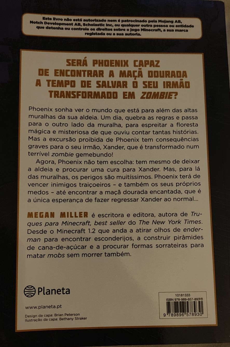 Livro Minecraft - Em busca da Maçã Dourada