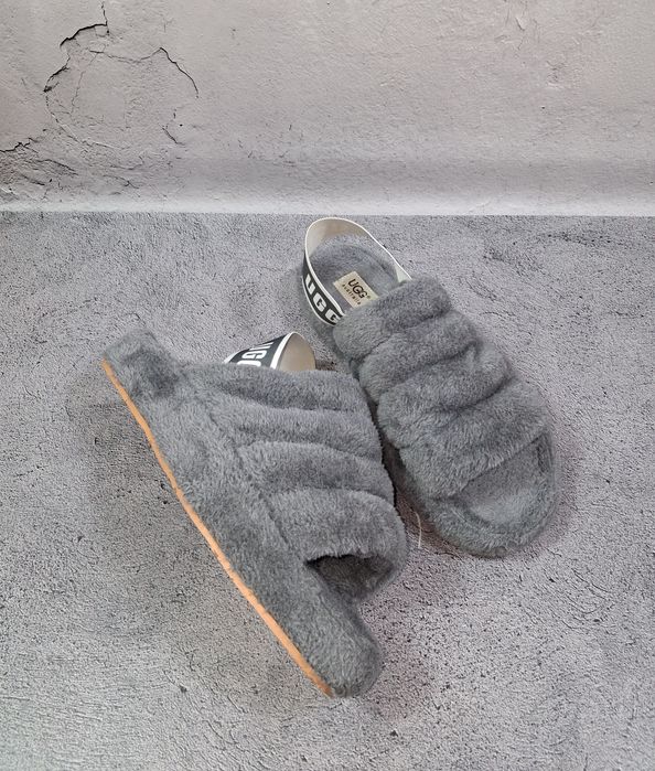 Тапки Ugg Fluff Yeah Slide пушистые босоножки сандали Tazz женские
