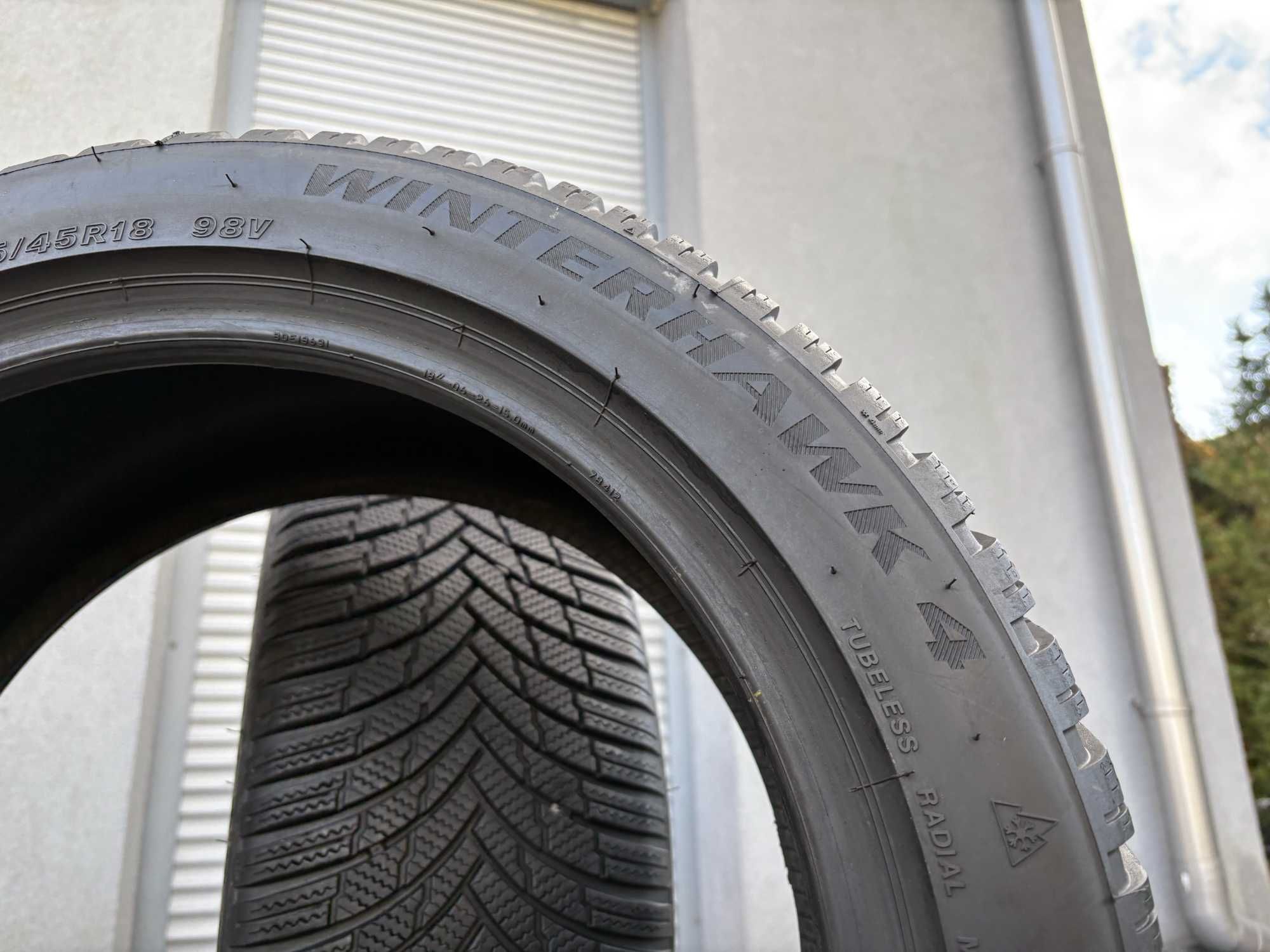 x2 zimowe 235/45R18 Firestone 8-7,5mm 2022r niski przebieg! LZ977