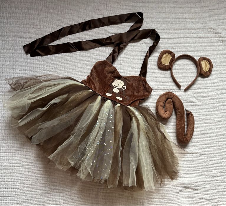 Kostium, stroj małpki dla dziewczynki