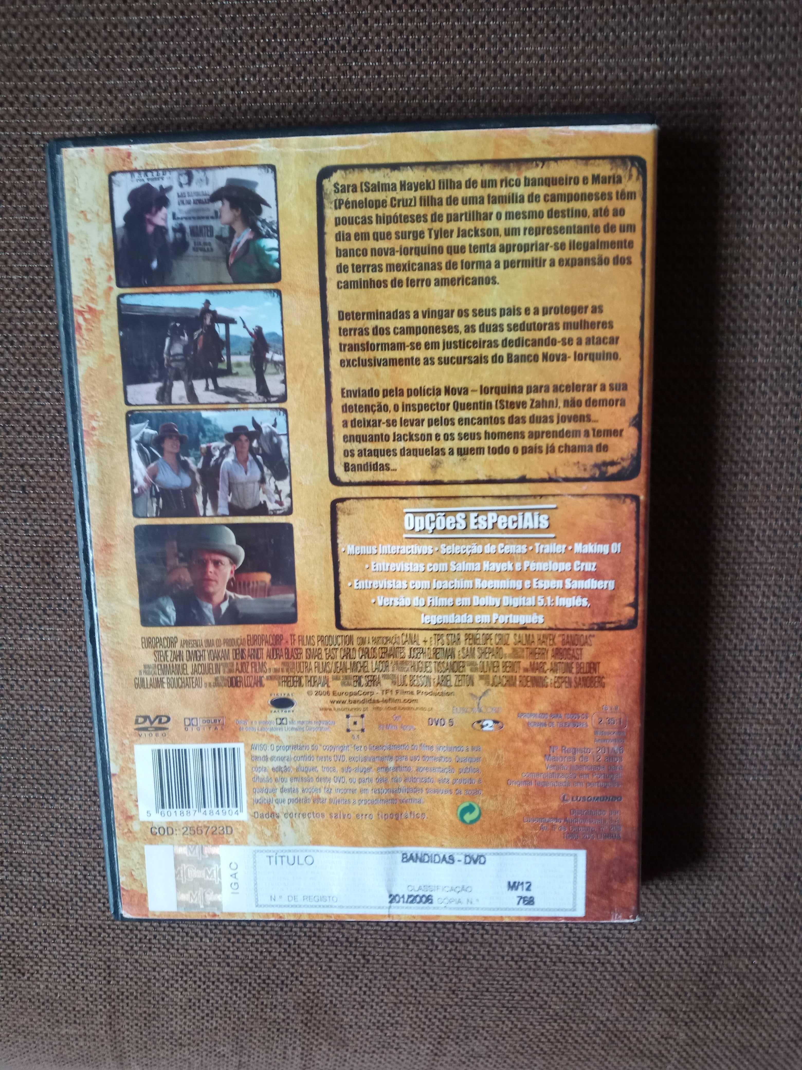 filme dvd original bandidas