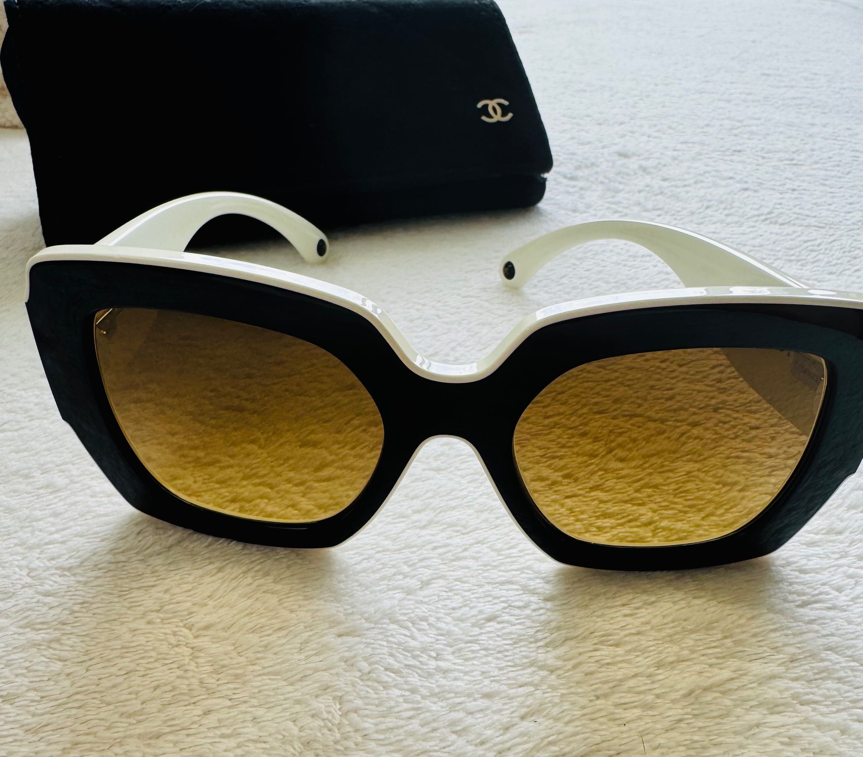 NOWE ORYGINALNE  CHANEL okulary przeciwsłoneczne w zestawie z etui  !