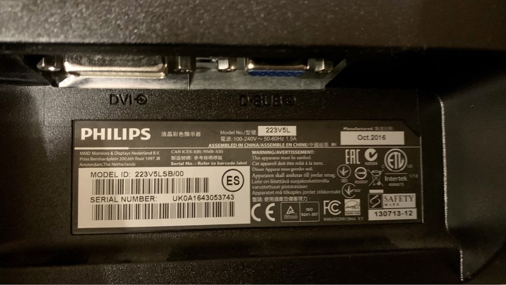 Monitor Philips 223V5L