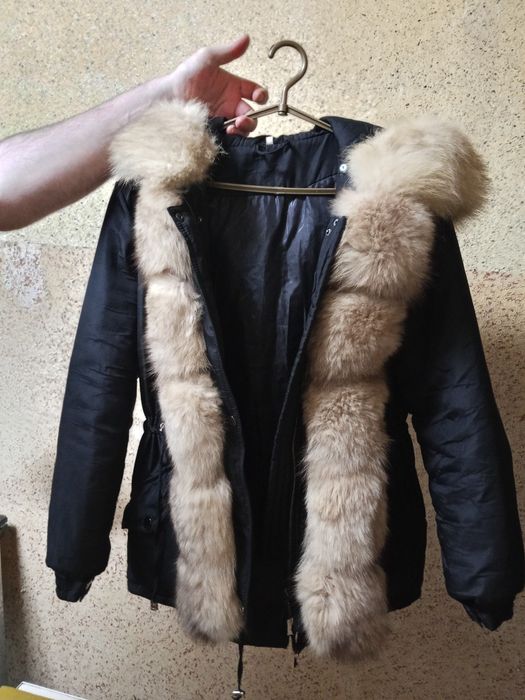 Парка зимняя , натуральный мех