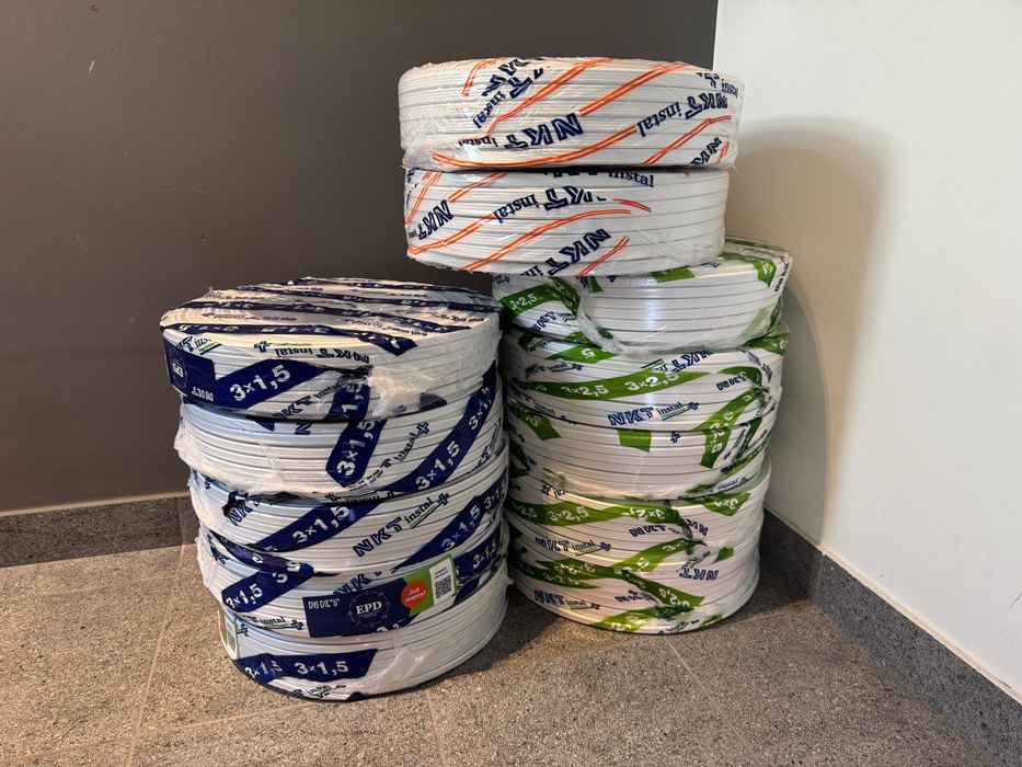 Przewód kabel płaski YDYp 3x2,5 450/750V NKT