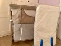 MoMi SMART BED łóżeczko 4w1 dostawka