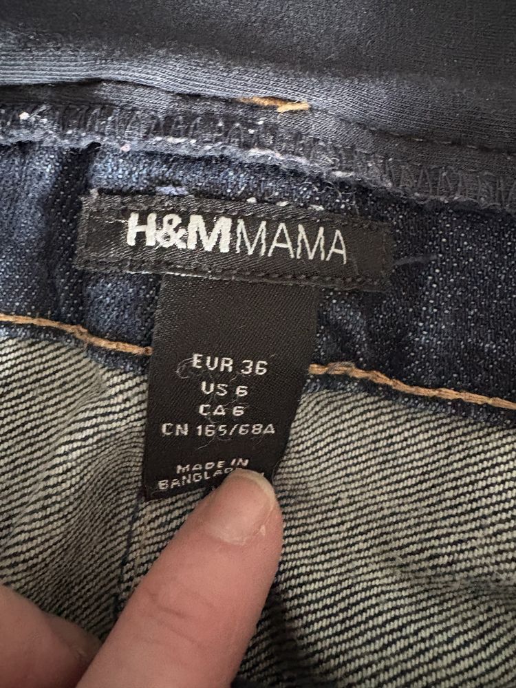 Jeansy ciążowe H&M Mama r.36