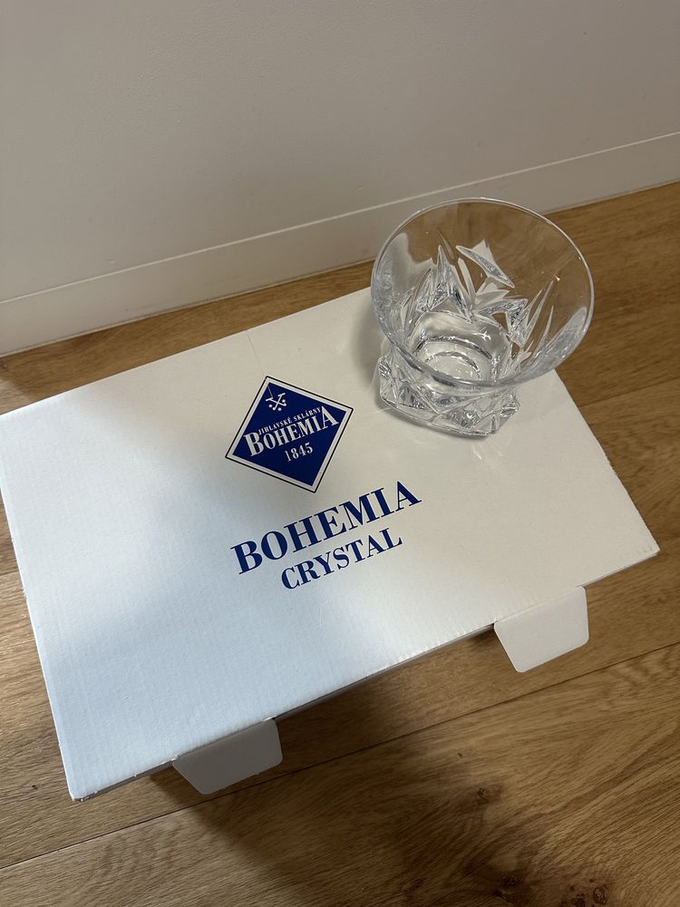 szklanki i karafka Bohemia Crystal JIHLAVA 800 300ml kryształy whisky