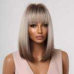 Peruka Ombre Blond Brązowa Bob