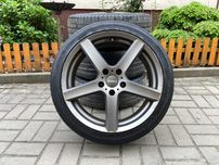 Alufelgi 5x112 Koła 18 Octavia A3 Golf Leon Caddy Touran Czarne GRAFIT