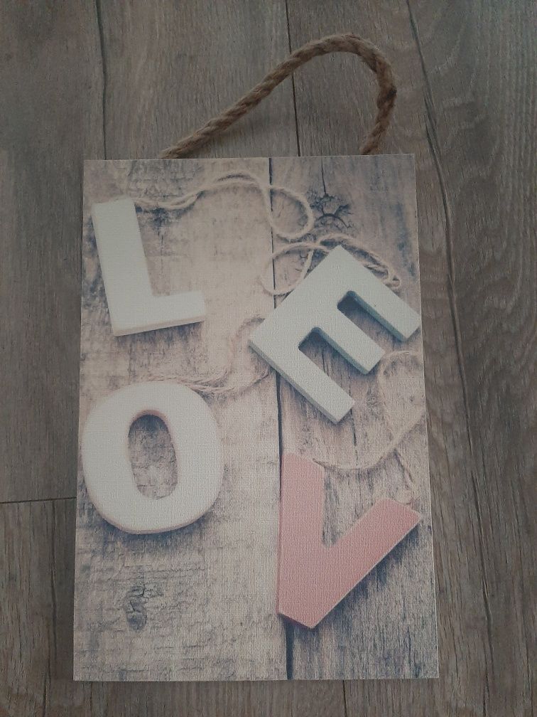Tabliczka motywacyjna love 20x30 cm