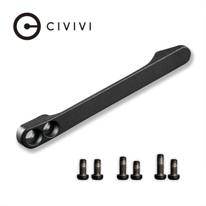 Klips Civivi Black Titanium, Tytanowe Śruby ( (T001D)