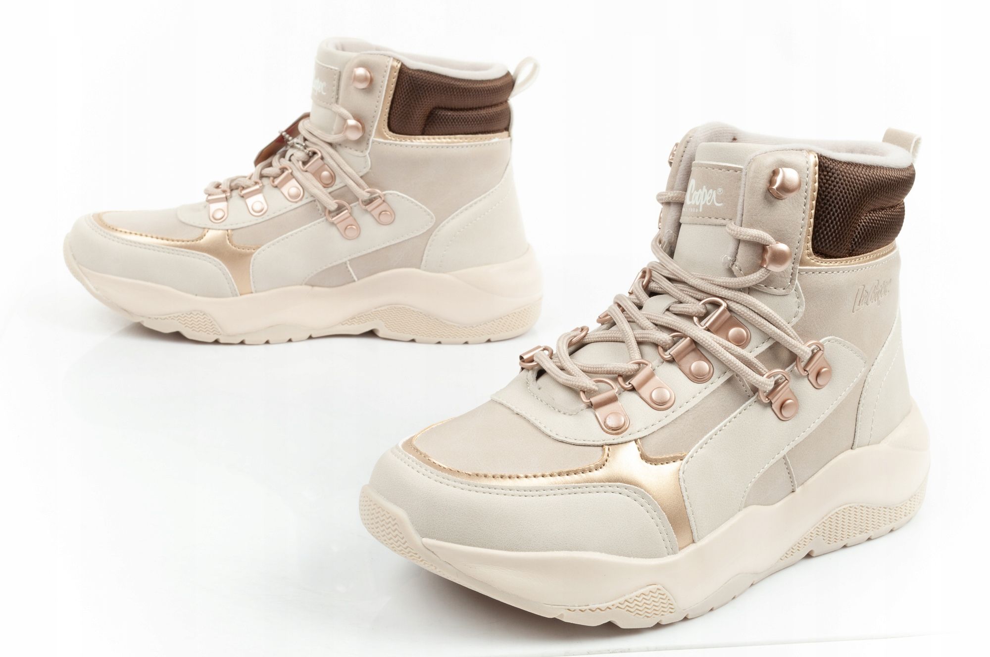 Buty zimowe LEE COOPER damskie trapery śniegowce ocieplane polar r.41