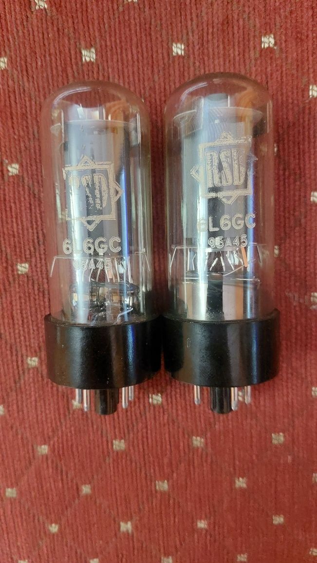 Подобраная пара ламп 6l6GC RSD. Обмен на 6v6